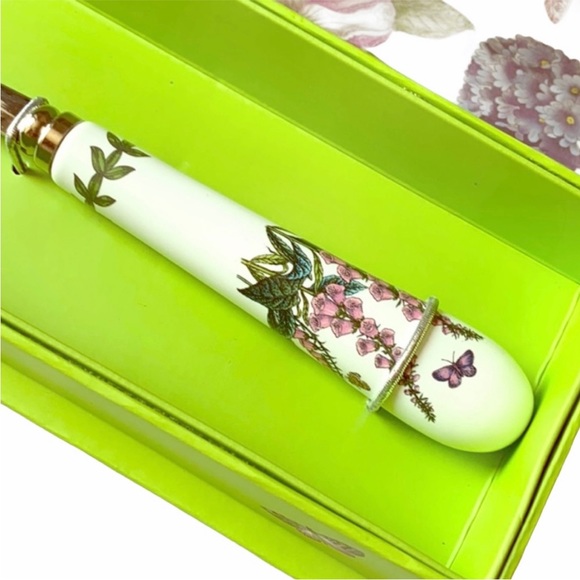 NIB Portmeirion Stainless Steel Serving Spoon Porcelain Handle Botanic Garden - Picture 6 of 7